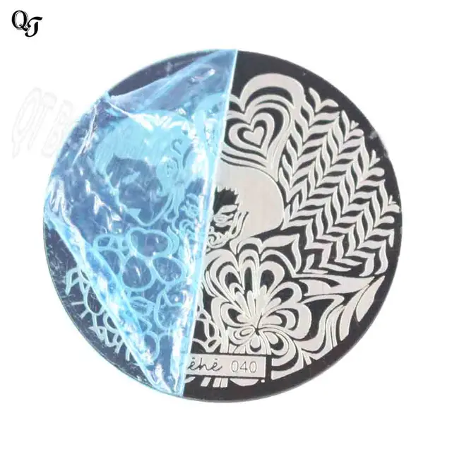 1 Pcs Nail Stamping Template Beautiful Girl Design Steel Round ... 1 Pcs Nail Stamping Template Beautiful Girl Design Steel Round ...