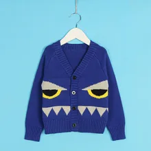 Одежда для новорожденных; Лот; Модный Детский свитер с рисунком пасть акулы; хлопковый Детский кардиган для мальчиков и девочек; теплое пальто