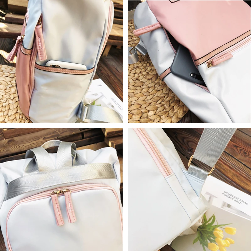 Menghuo 2019 Casual Nylon Backpack Women High Capacity School Backpack for Teenager Girls Ladies Travel Backpacks Mochilas Bolsa (1)