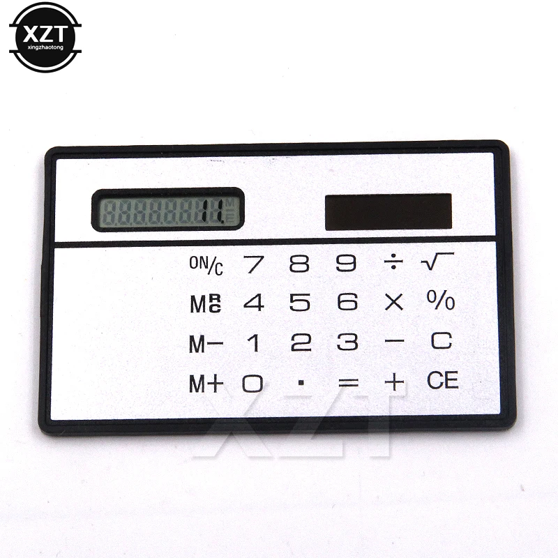 Hot Sale Slim Credit Card Calculator Cheap Solar Power Pocket