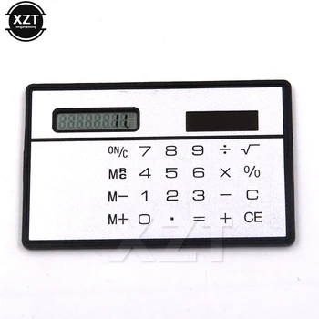 

Hot Sale Slim Credit Card Calculator Cheap Solar Power Pocket Calculator Novelty Small Travel Compact Calculator
