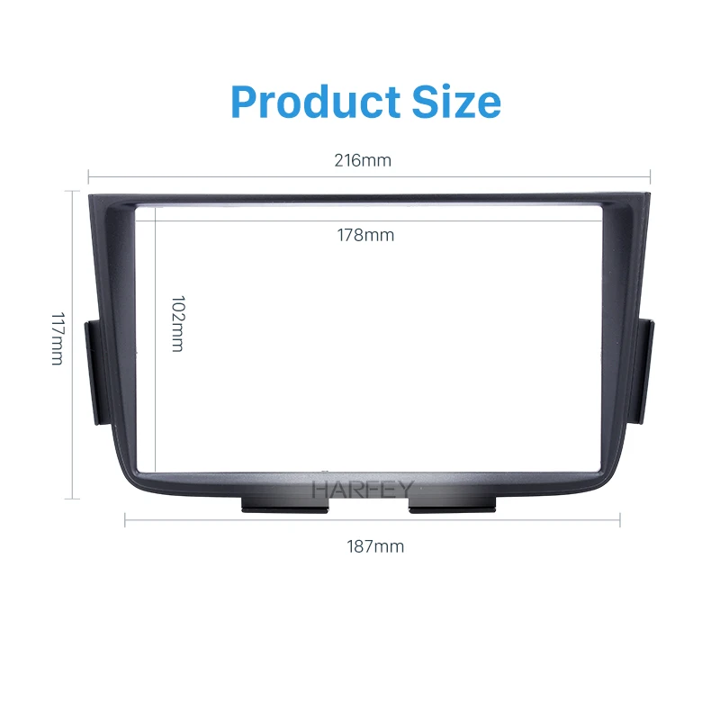 Harfey черный 2 Din автомагнитола аудио фасции отделка наборы для 2001-2006 ACURA MDX стерео Dash CD установочный комплект DVD gps рамка панель