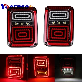 

US Version LED Tail Light For Jeep Wrangler JK Brake Reverse Turn Singal Lamp Back Up Rear Parking Stop Light Daytime