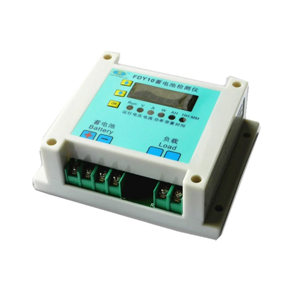 

Battery Discharger and Capacity Tester 1V-60V 0.1A-10A Display Time Battery Voltage Current Power AH&time