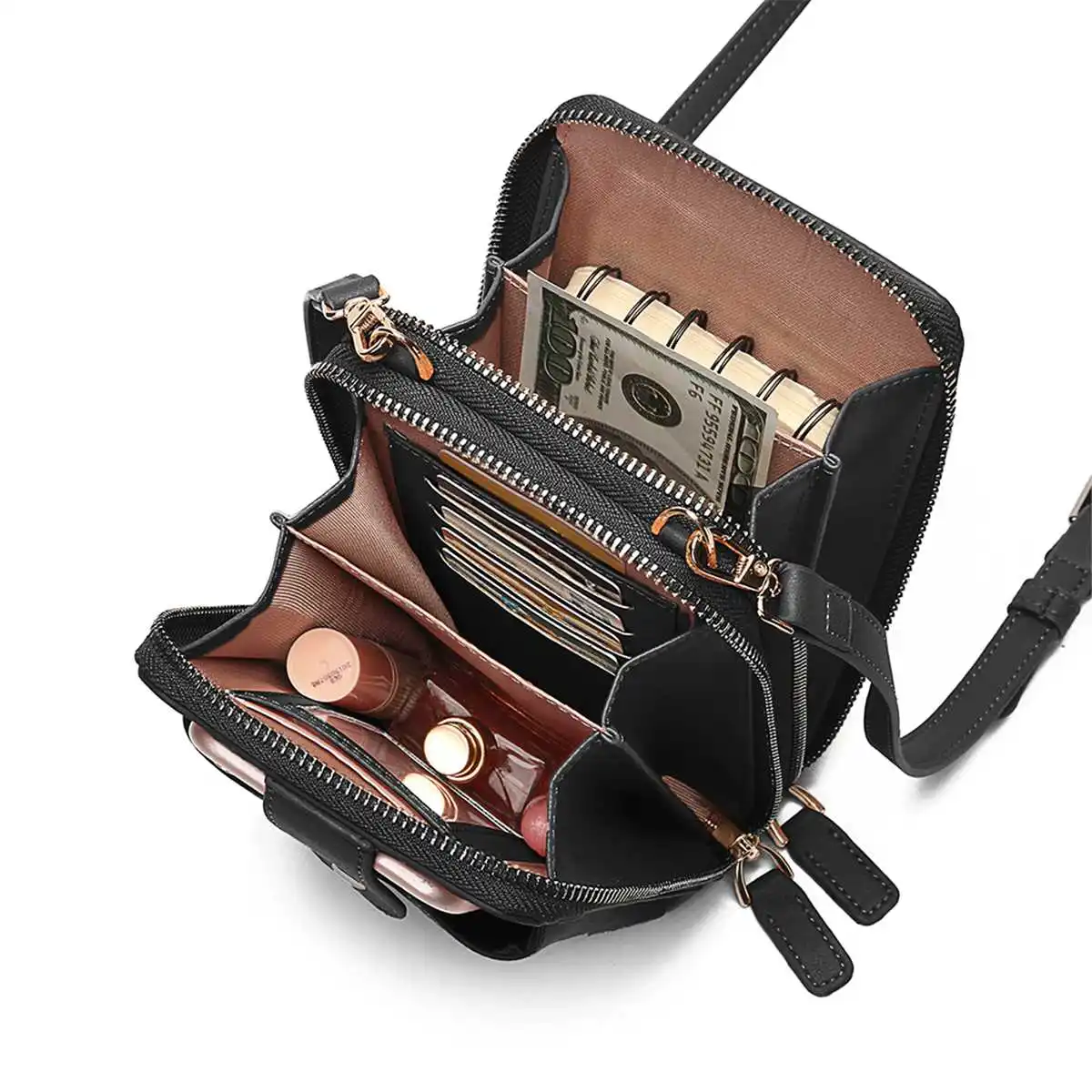 Brand Mini Crossbody Shoulder Bag Women High Quality Cell Phone Pocket Ladies Purse Clutch Fashion PU Leather Handbags Female