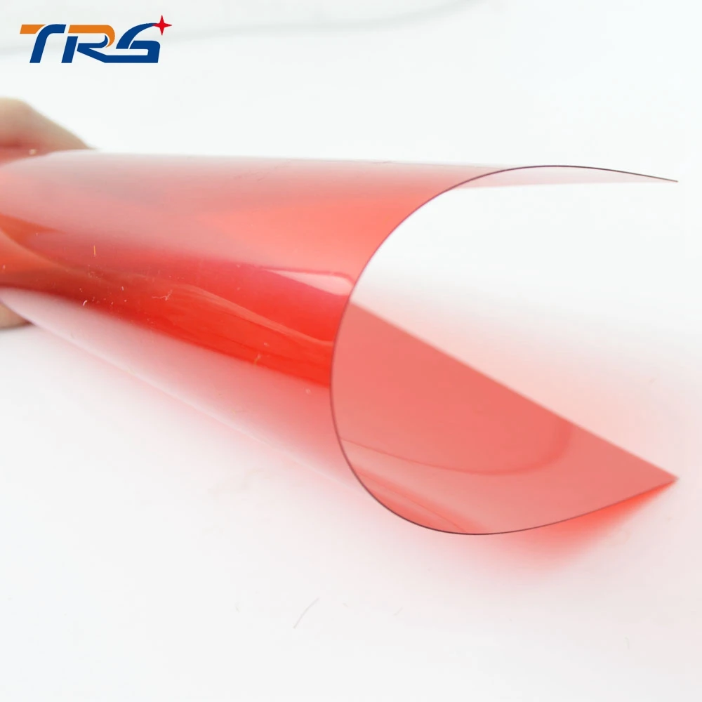 

Teraysun 5pcs Red Color PVC transparent film for Sand Table Model Making in size 200*300mm thickness 0.3mm