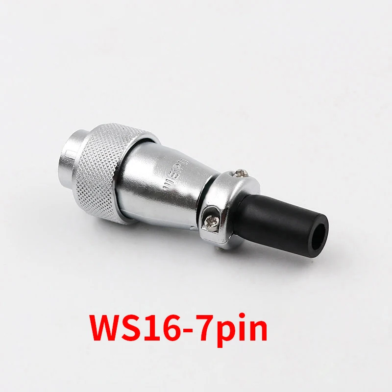 7 Pin WS16 разъемы высоковольтный разъем розетка IP68 Водонепроницаемый Промышленный разъем питания - Цвет: Plug