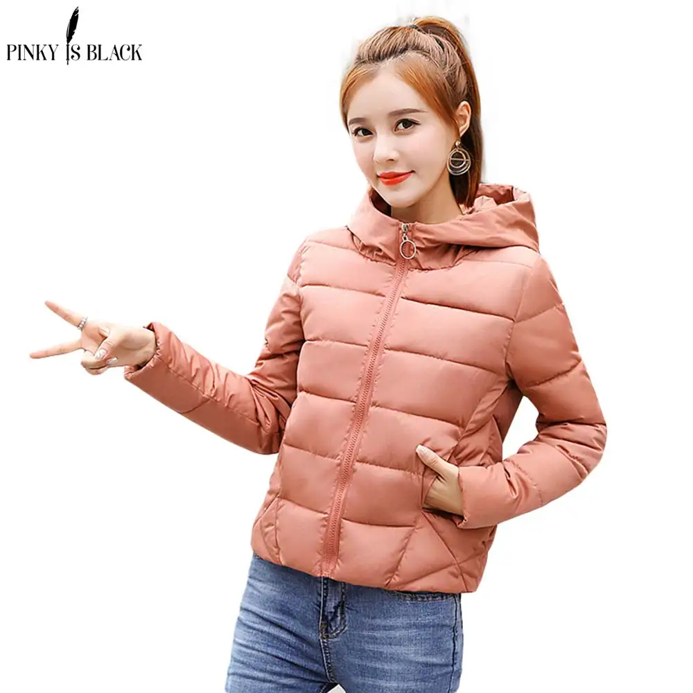 

PinkyIsBlack Winter Jacket women 2018 New Autumn Winter Coat Women Jacket Woman Parkas Outerwear Short Down Jacket Winter Female