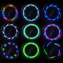 14 светодиодный Мотоцикл Велоспорт колесо для велосипеда сигнал колесный бандаж свет 30 изменений безопасности и выживания Z1218