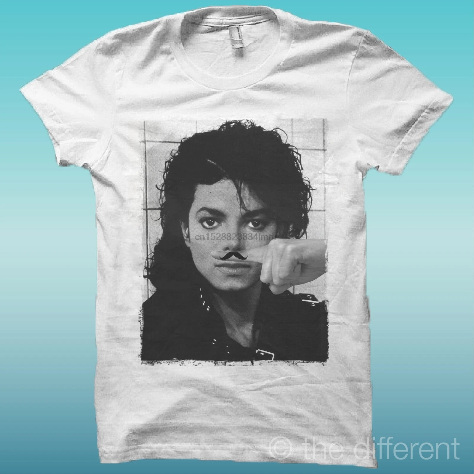 

T-SHIRT MICHAEL JACKSON FINGER HORIZONTALE ANTENNE SCHNURRBART IDEA ROAD BIS Cool Casual pride t shirt men Unisex New