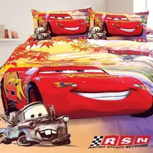 Комплект постельного белья red lightning McQueen с принтом в виде