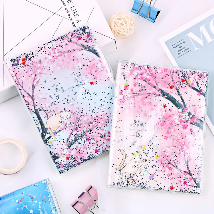

A6 Originality Pvc Rubber Embedding Oil Quicksand Trill Work Diary Student Remember Note Hand The Books You