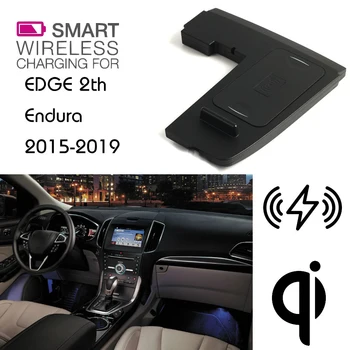 

For Ford QI Wireless charging Hidden Wireless charger Phone Holder Storage Box For EDGE 2th Endura 2015~2019