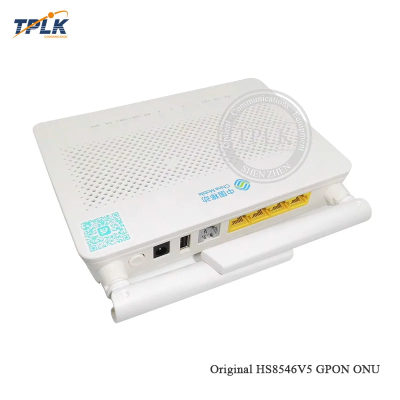 Хуа Вэй GPON ONU FTTH HS8546V5 ONT Router 4GE + 1TEL 2USB Wifi Мини Размер английская прошивка с