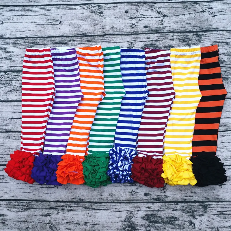 2017 Aiqqwit wholesale sew sassy icing legging children ruffle pants