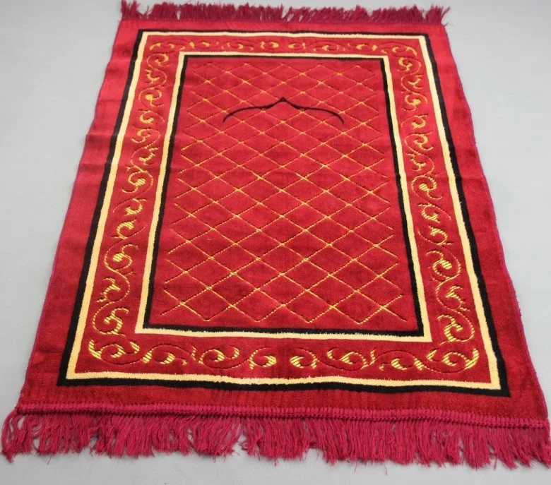 Buy free ship Jacquard Velve Islamic Muslim Prayer Mat