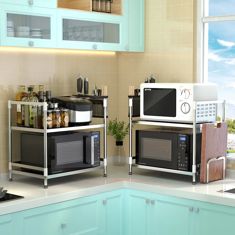 

304 Stainless Steel Kitchen Shelf Microwave Oven Shelf