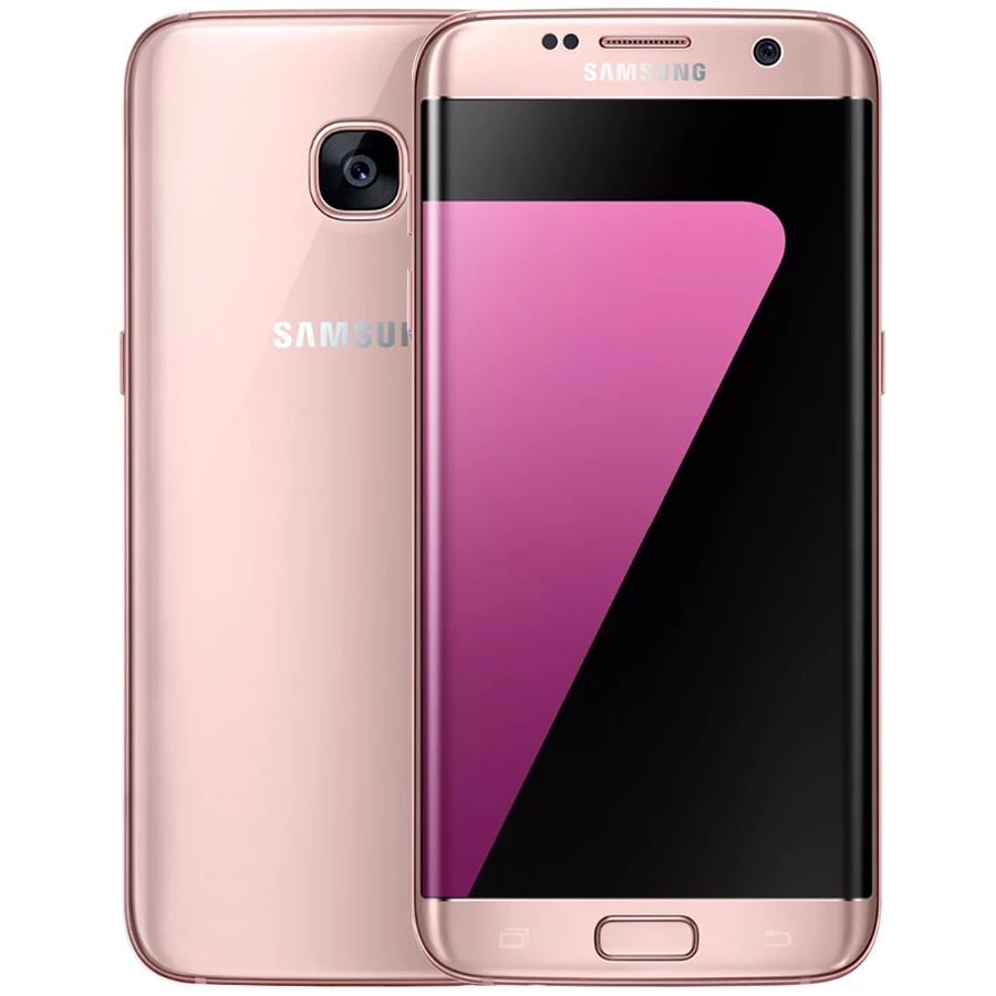 Мобильный телефон samsung Galaxy S7 Edge Android 4G LTE 5," 12 МП 4 Гб ОЗУ 32 ГБ/64 Гб ПЗУ NFC gps смартфон - Цвет: Pink