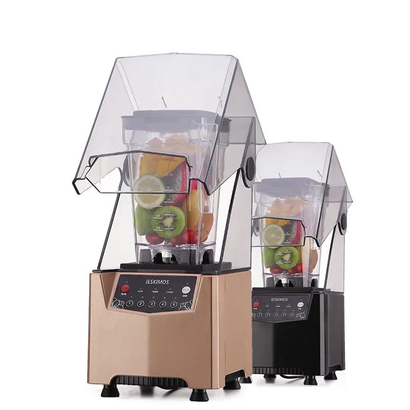 

Sha Ice Machine Commercial Tea Shop Mute with Cover Noise Smoothing Machine Crushed Ice Machine Mixer Juice Machine