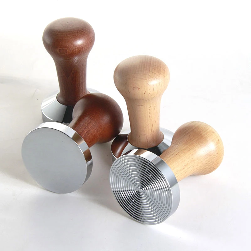 

Espress Coffee Tamper, Stainless Steel Flat and Ripple Base, 51 & 58mm