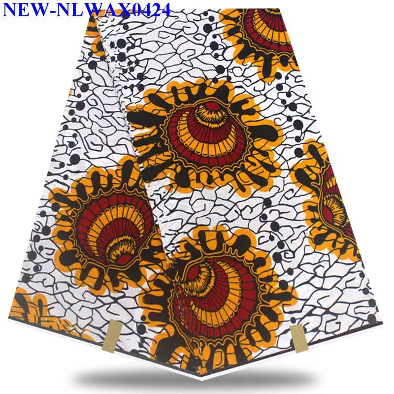

Nigeria dutch Wax High Quality 2019 New Ankara Fabric Wholesale And Retail Wthie African Wax Print Fabric 6yard/pcs XDE041