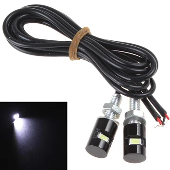 

2Pcs Motorcycle LED License Plate Light Bulb Motocross SMD LED 12V Front Lamp DRL Running Light Turn Signal