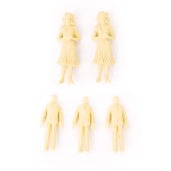 

MACH 20pcs Unpainted Model Train People Figures 1:25