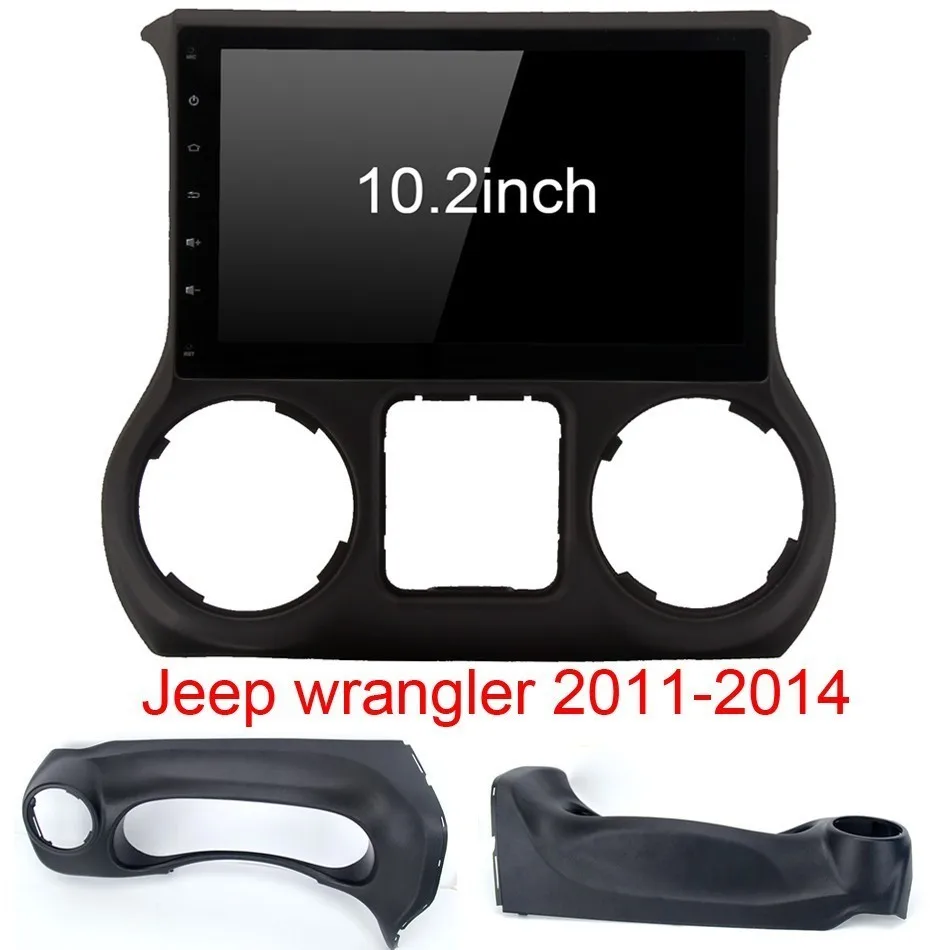 10," Android Авто 1 din DVD радио плеер для Jeep Wrangler 2011 2012 2013 автомобильный стерео Мультимедиа gps навигатор - Цвет: 4G-32Gwith 2011-2014