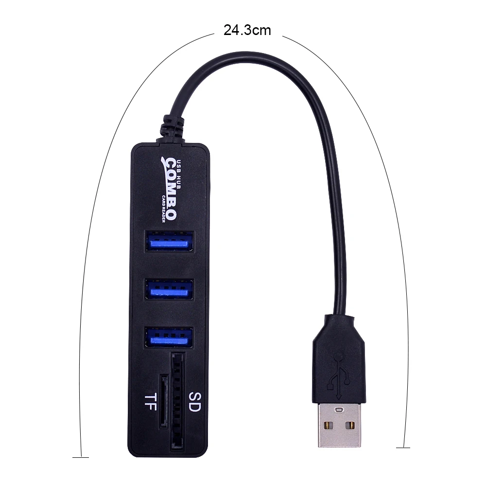CHIPAL usb хаб комбо 3 порта Высокоскоростной USB 2 0 концентратор разветвитель Мульти в