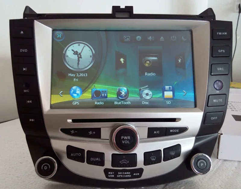 Автомагнитола 2 din для honda accord 2003 2007 с управлением рулевым колесом камерой заднего