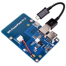 Miroad Lithium Battery Pack Expansion Board Power Supply with Switch + Micro USB Cable for Raspberry Pi 3 Model B, Pi 2 KY68