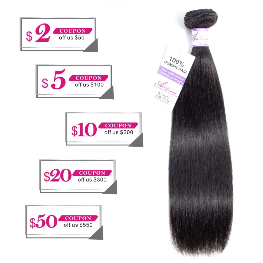 Brazilian Straight Hair Bundles 8-28 inch 100% Alidoremi Human Hair Weave Non Remy Hair Extension Natural Color Can Buy1/3/4pcs Brazilian Straight Hair Bundles 8-28 inch 100% Alidoremi Human Hair Weave Non Remy Hair Extension Natural Color Can Buy1/3/4pcs