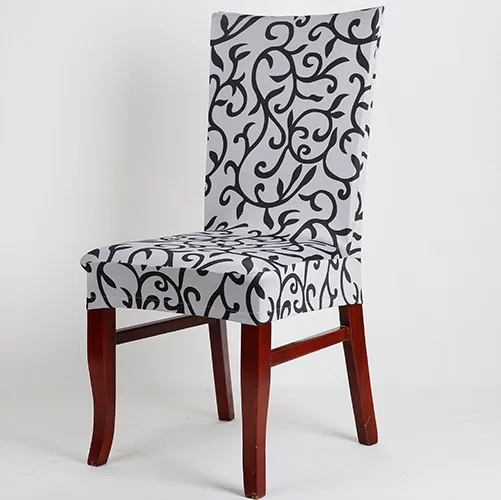Цветочный принт съемный стул крышка большой эластичный Modern современный чехол для кухонного стула чехлы на кресла стрейч для банкета