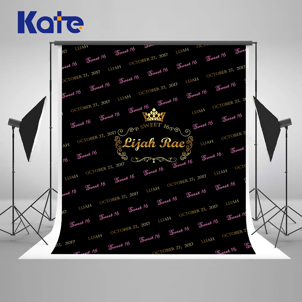 Kate Happy Birthday Background Photography 10x10ft Princess Crown