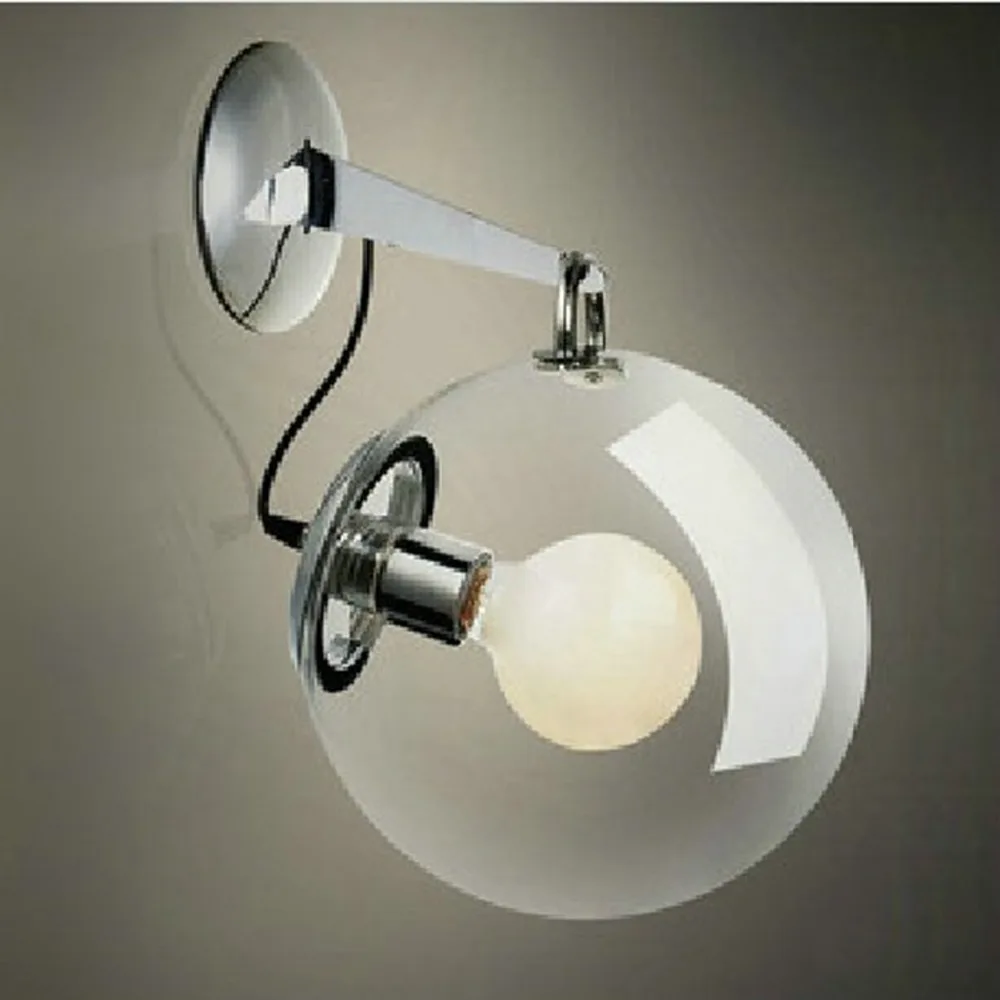 Glass ball Wall lamp modern brief personality bubble bedroom balcony
