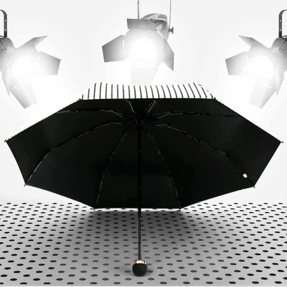 

Portable Men's Umbrella Mini Pocket Umbrellas Prevent UV Rainproof Folding Ladies Small Five Fold Sun Umbrella Home Accessories