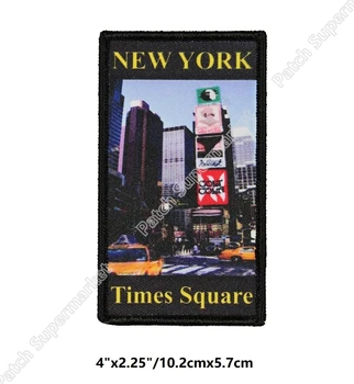

New York Times Square Patch Manhattan City Travel Souvenir Iron On clothing Outdoor out to live backpack accessories