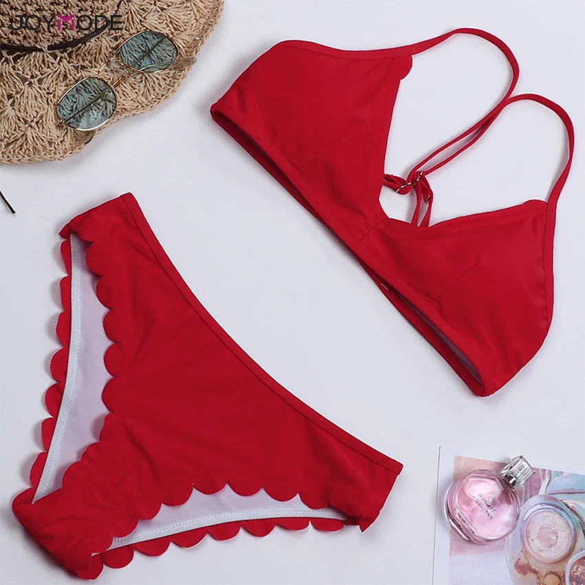 Buy JOYMODE Sexy Two Piece Women's Swimsuit Red Summer