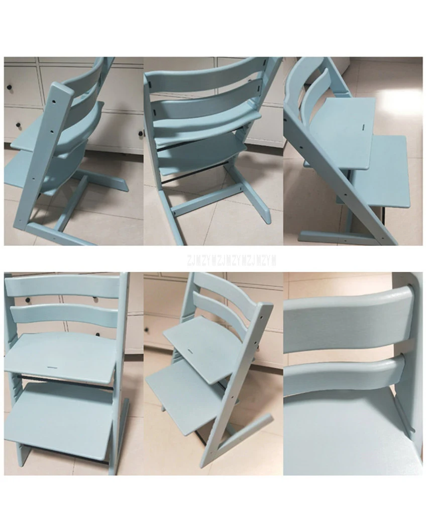 Nodic простой дизайн деревянный детский стул Регулируемая Высота 10-58 см твердые деревянные стульчики для кормления детей обеденный стул