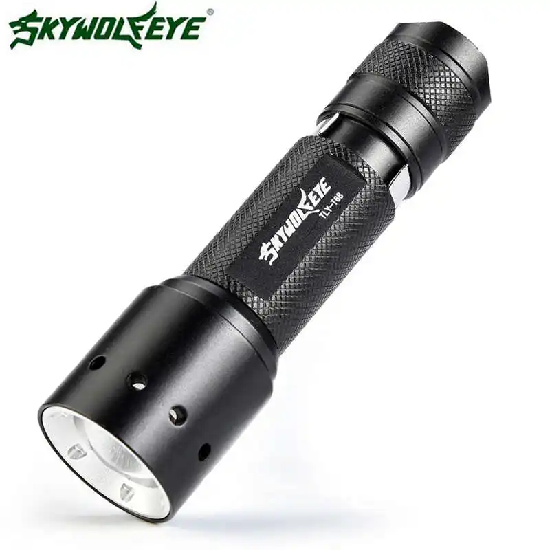Tactical Zoomable 5-Mode XMLT6 LED Flashlight Torch Light+18650 &Charger powerful led flashlight rechargeable #4S4 (6)