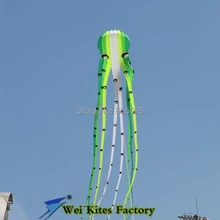 Высокое качество, 23 м, мягкий осьминог, воздушный змей с ручкой, Легко управляемый, спортивный воздушный змей, парапланерское колесо