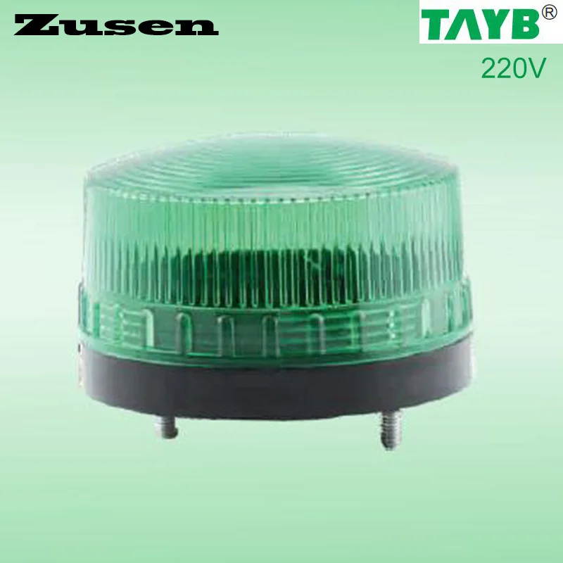 

Zusen Green led TB35 220V Security Alarm Strobe Signal Warning Light LED Lamp small Flashing Light