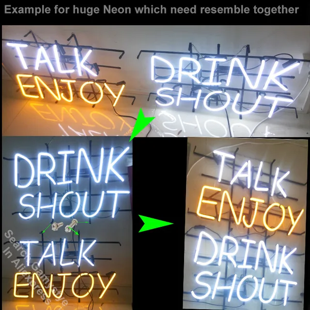 Custom Neon Signs Brand LOGO Neon Light Sign for Home Beer Bar Pub Game Room Restaurant Advertise Glass Tube Brand Design LOGO 4