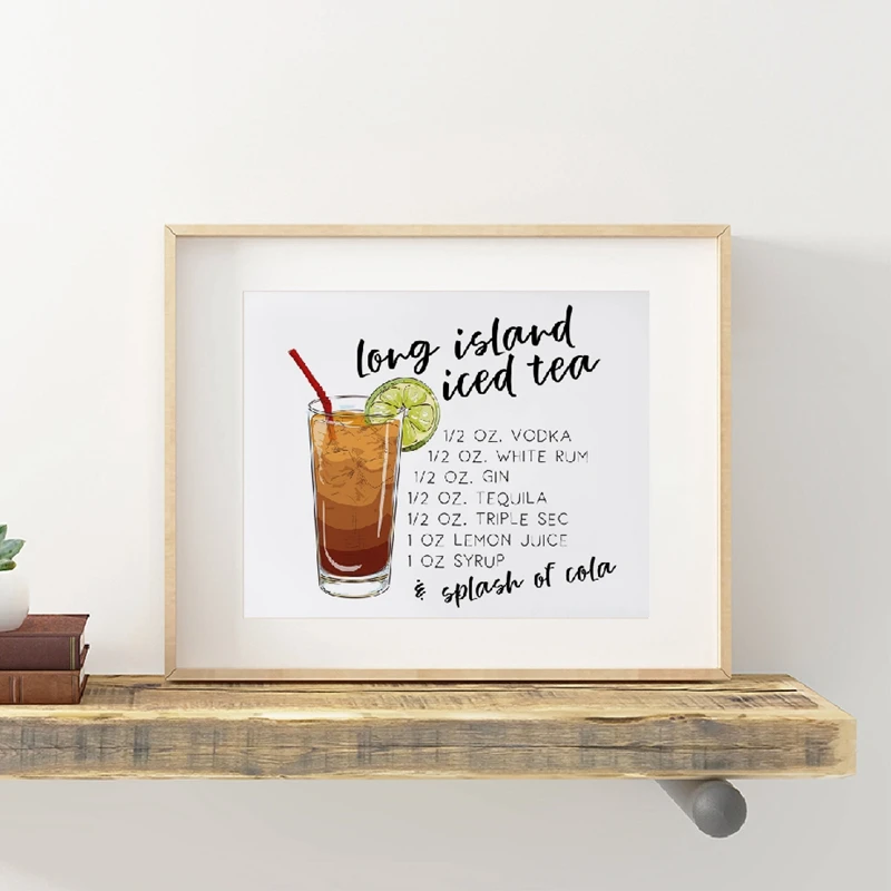 long island iced tea print