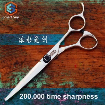 

Free shipping 6.0" hot sword blade Japan 440C hair cutting scissors for hairdresser , S2-60N
