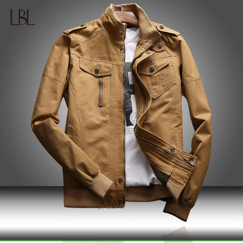 

Tactical Military Jacket Men Army Green Bomber Jackets Mens Casual Fashion Jacket Coat Man Outwear Solid Windbreaker Clothing