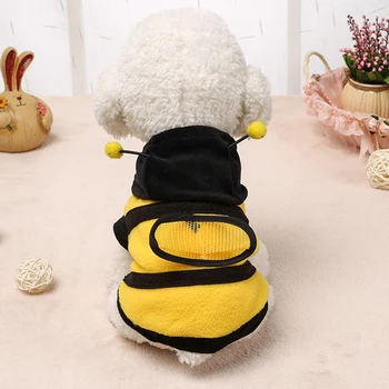 

Cute Dog Coats Clothes Bee Apparel Coat Hoodies Winter Pet Products Outfit Cats Clothes For Small Dogs Clothing Supplies Costume