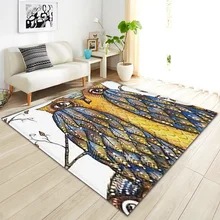 Скандинавские ковры в виде совы для гостиной, украшения для детской спальни, коврики, противоскользящие мягкие фланелевые прикроватные коврики для чайного столика, ковер для гостиной