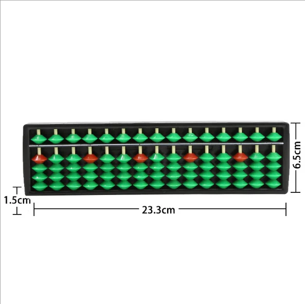 15 Digits Abacus Soroban Beads Column Kid School Learning Aids Tool Math Business Chinese Traditional Abacus Educational Toys 4