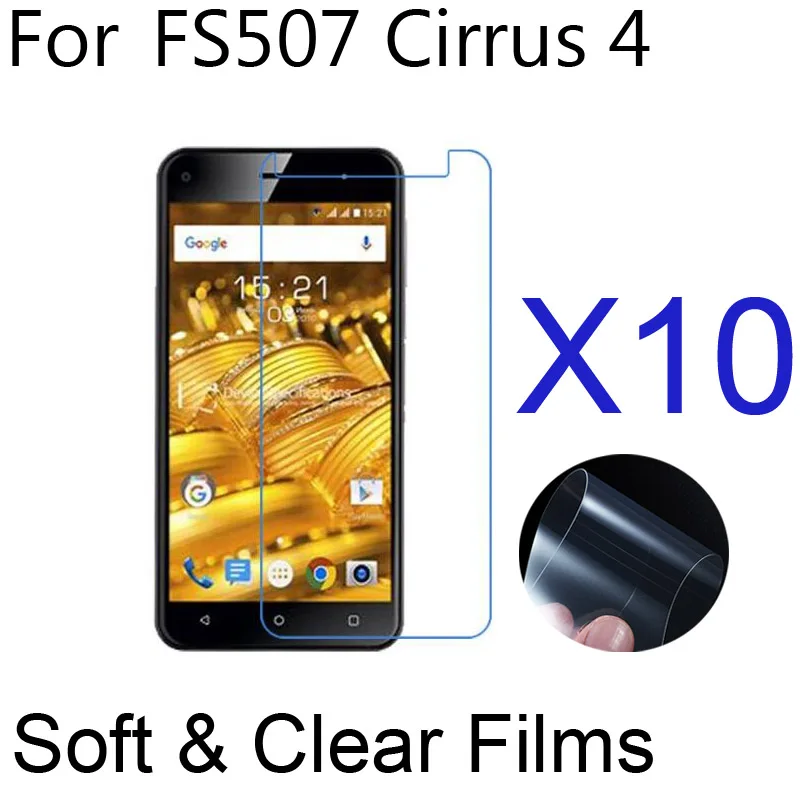 10pcs/lot Soft Ultra Clear Protective Films for Fly Cirrus 4/3/7 Phone